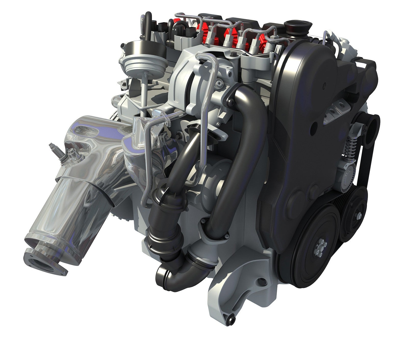 Volvo Engine 3D Model