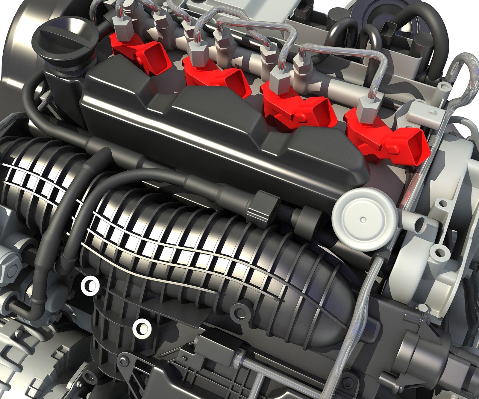 Diesel Engine 3D Model