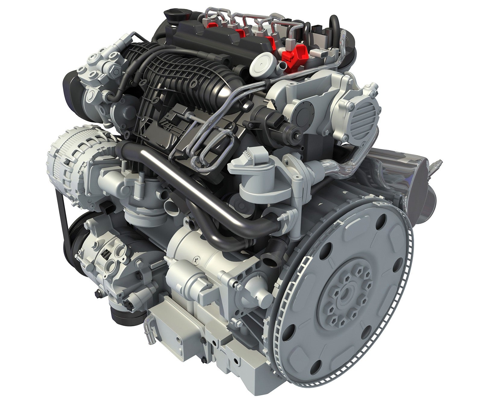 Volvo Engine 3D Model