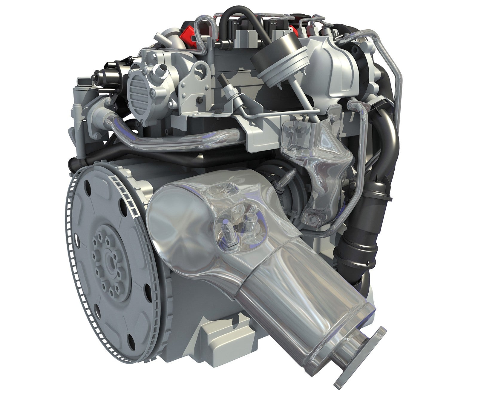 Volvo Engine 3D Model