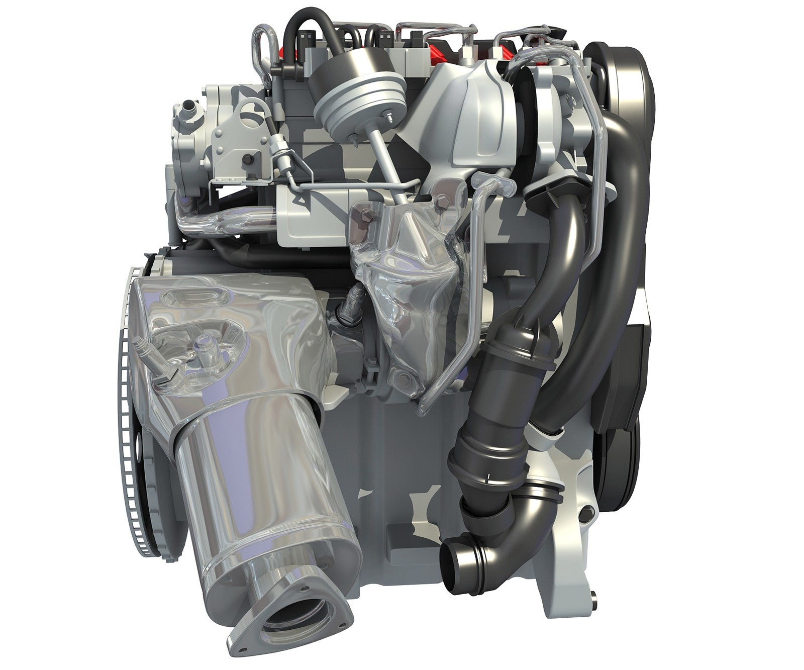 Volvo Engine 3D Model