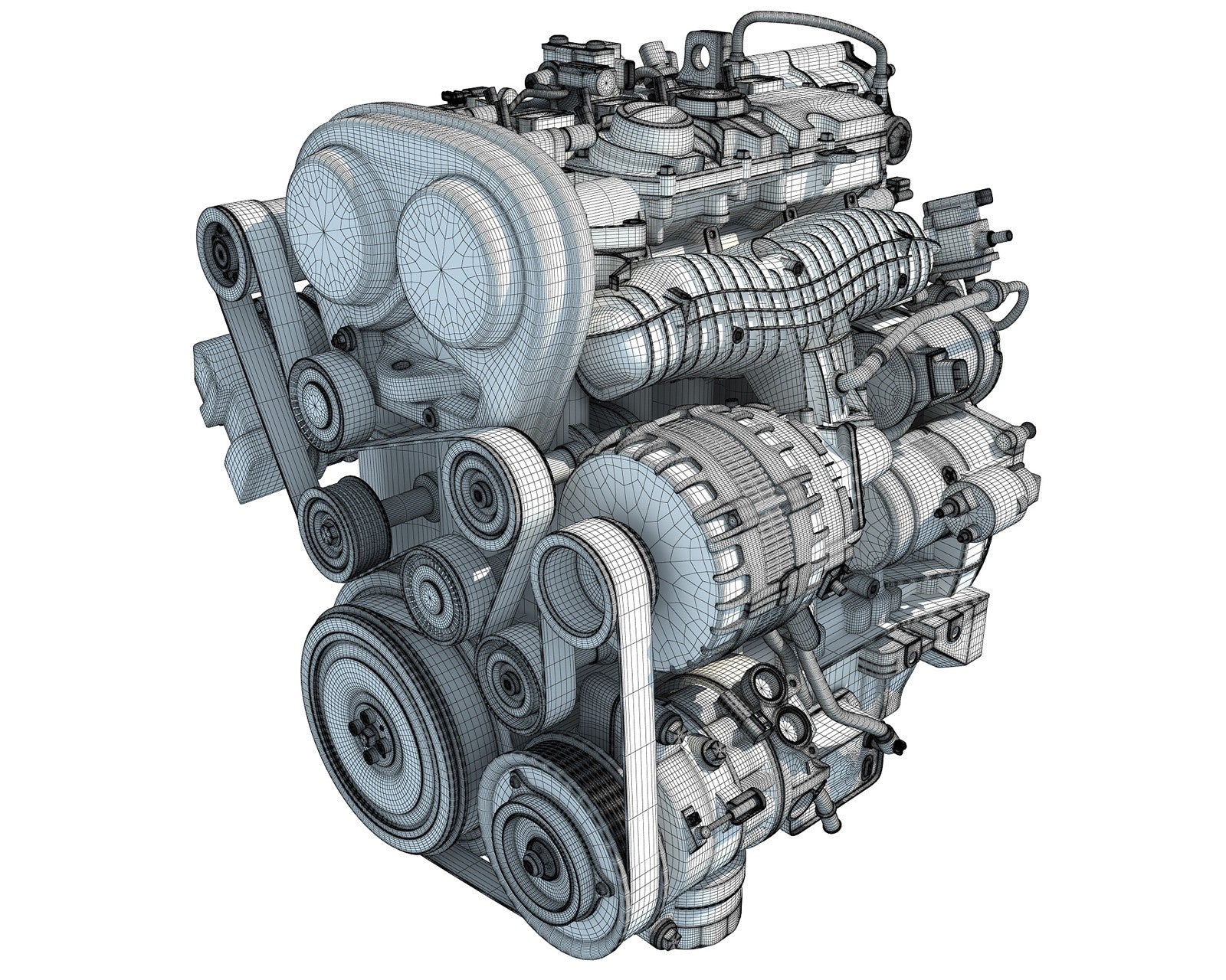 Petrol Engine 3D Model