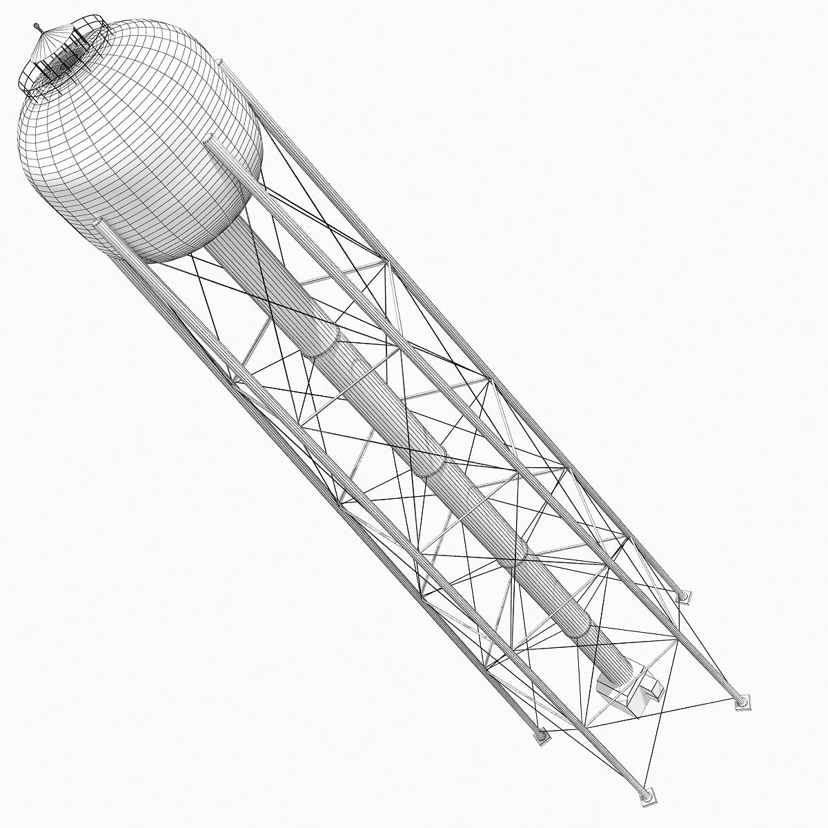 Water Tank 3D Model