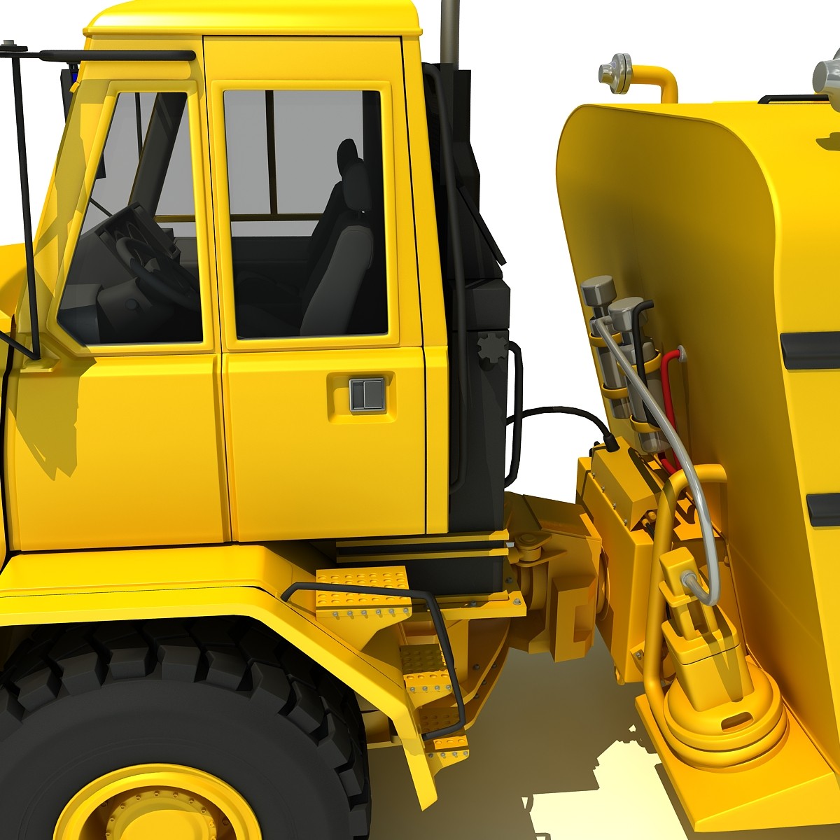 Dump Truck Water Wagon 3D Models