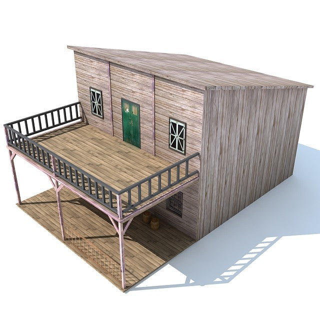 3D Western House Model 2