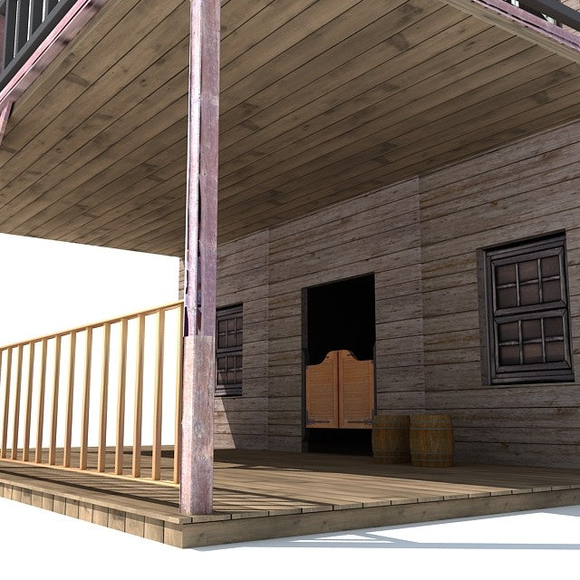 3D Western House Model 2