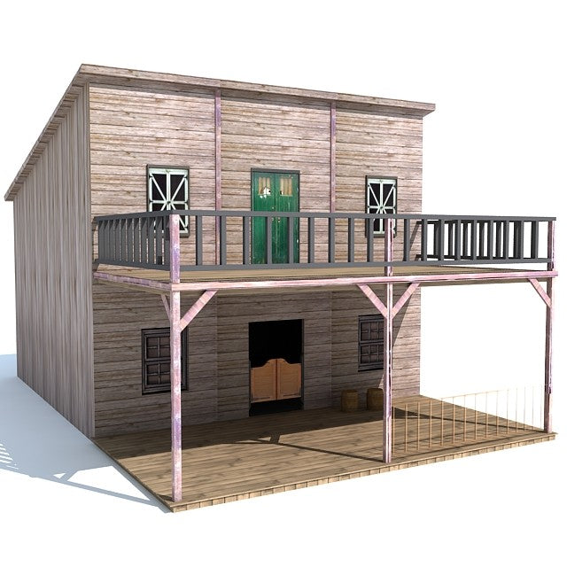 3D Western House Model 2