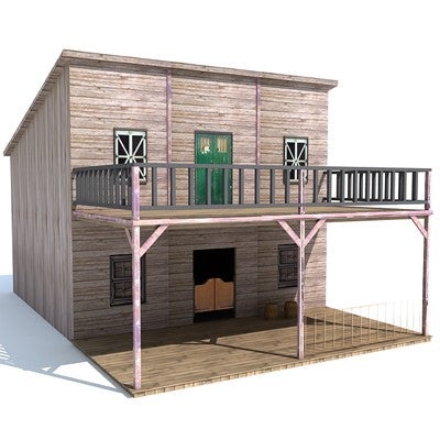 Western Houses 3D Models