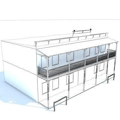 Western Houses 3D Models