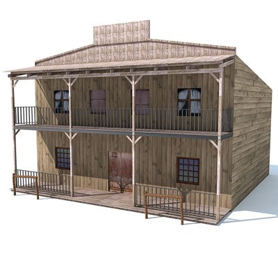 Western Houses 3D Models