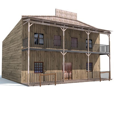 Western Houses 3D Models