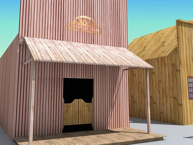 Western Town 3D Model