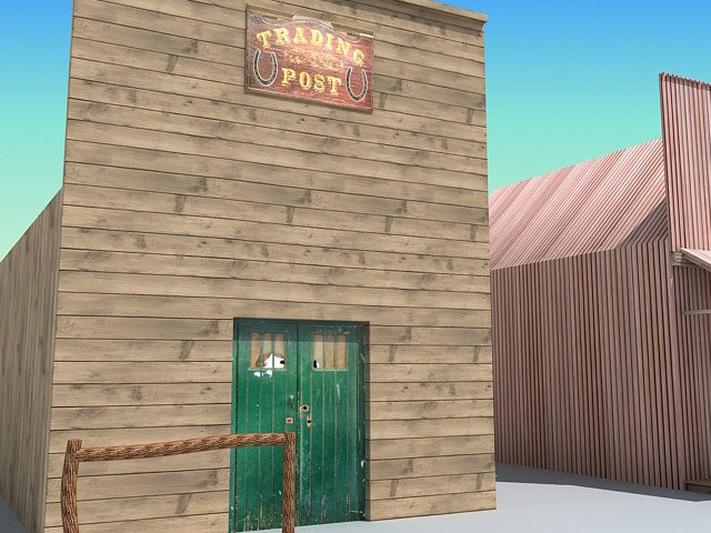 Western Town 3D Model