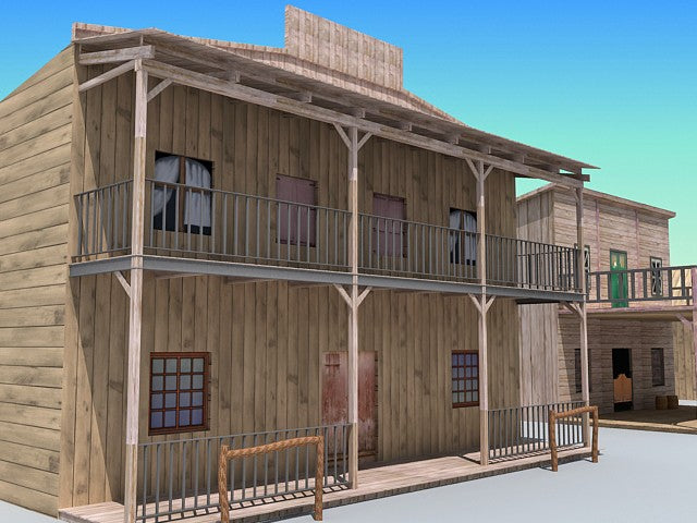 Western Town 3D Model
