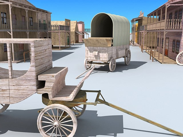 Western Town 3D Model