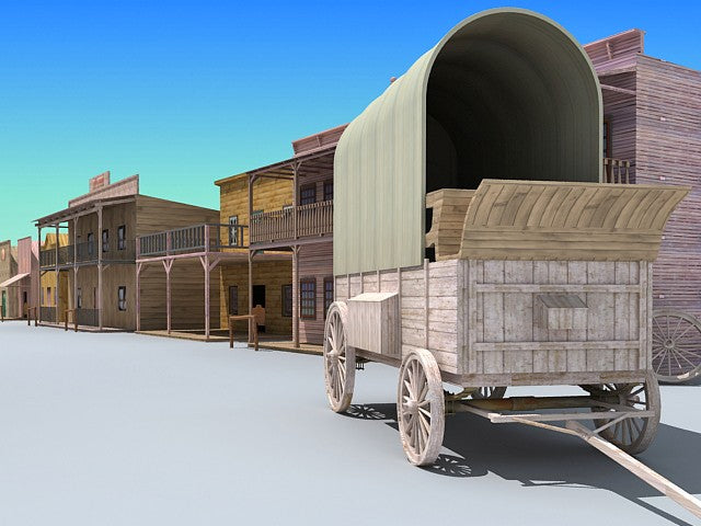 Western Town 3D Model