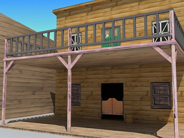 Western Town 3D Model