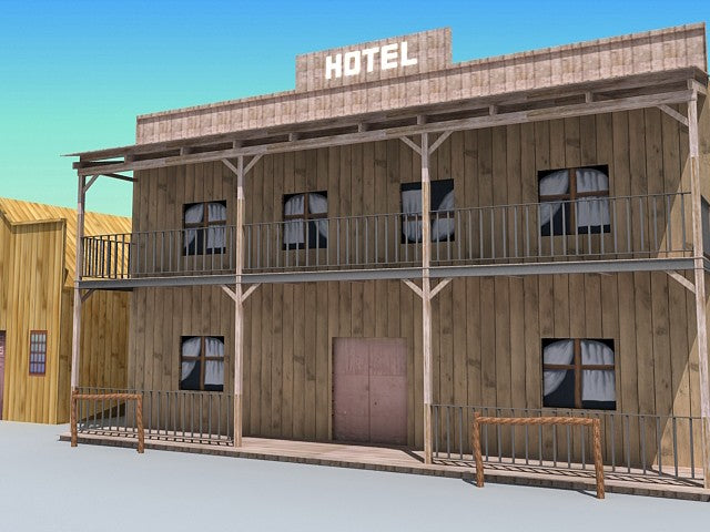 Western Town 3D Model