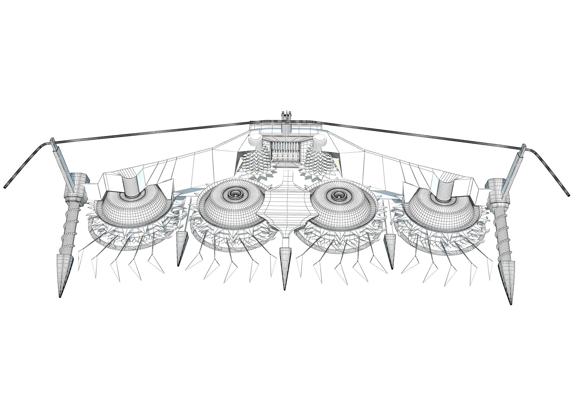 Combine Header 3D Model