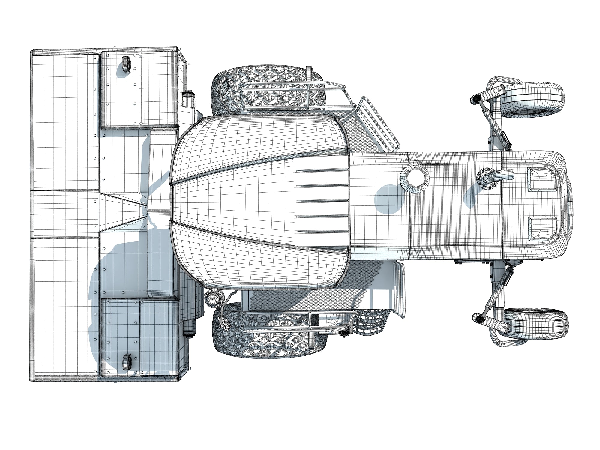 Swather Windrower 3D Model