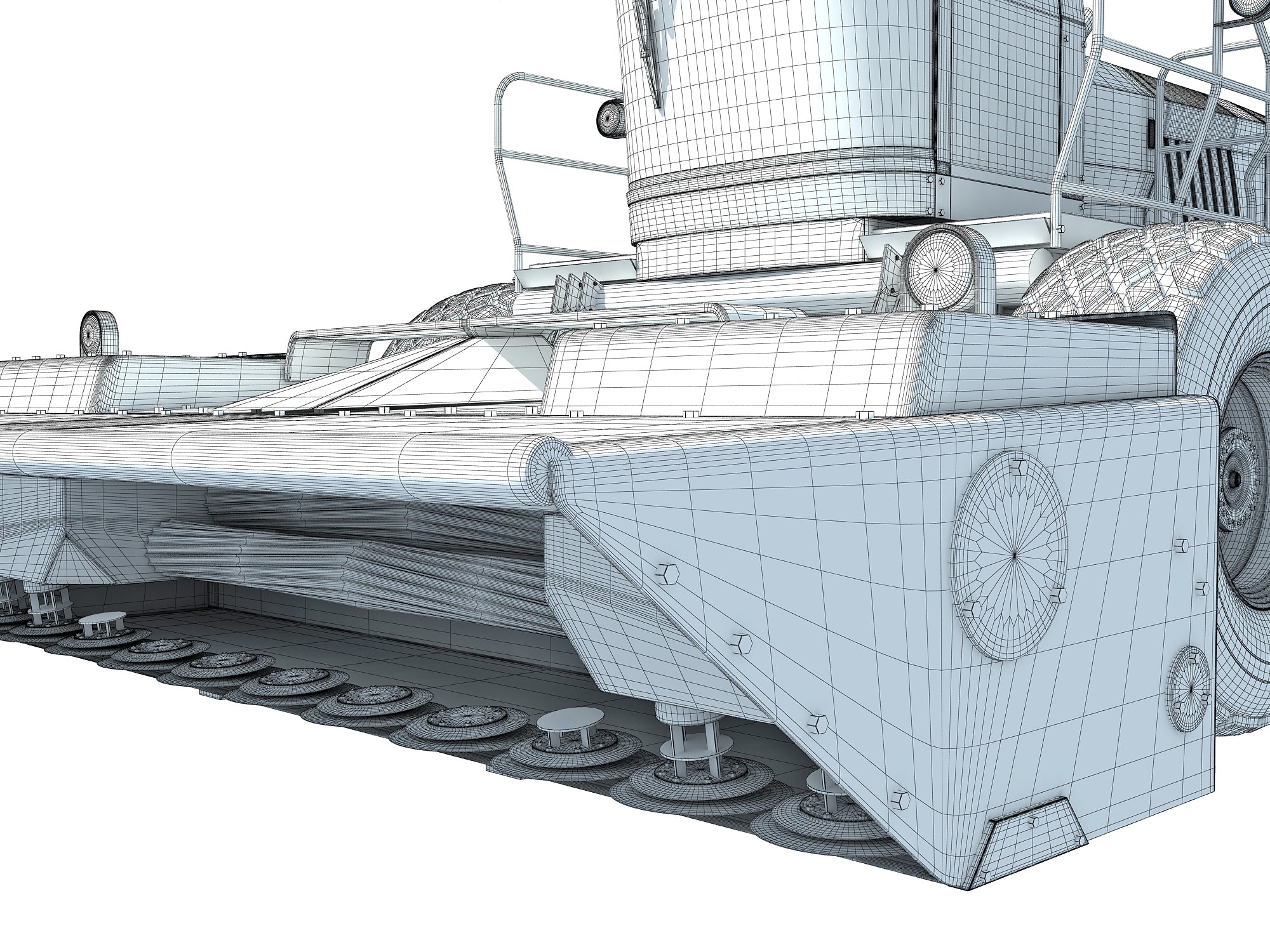 Swather Windrower 3D Model