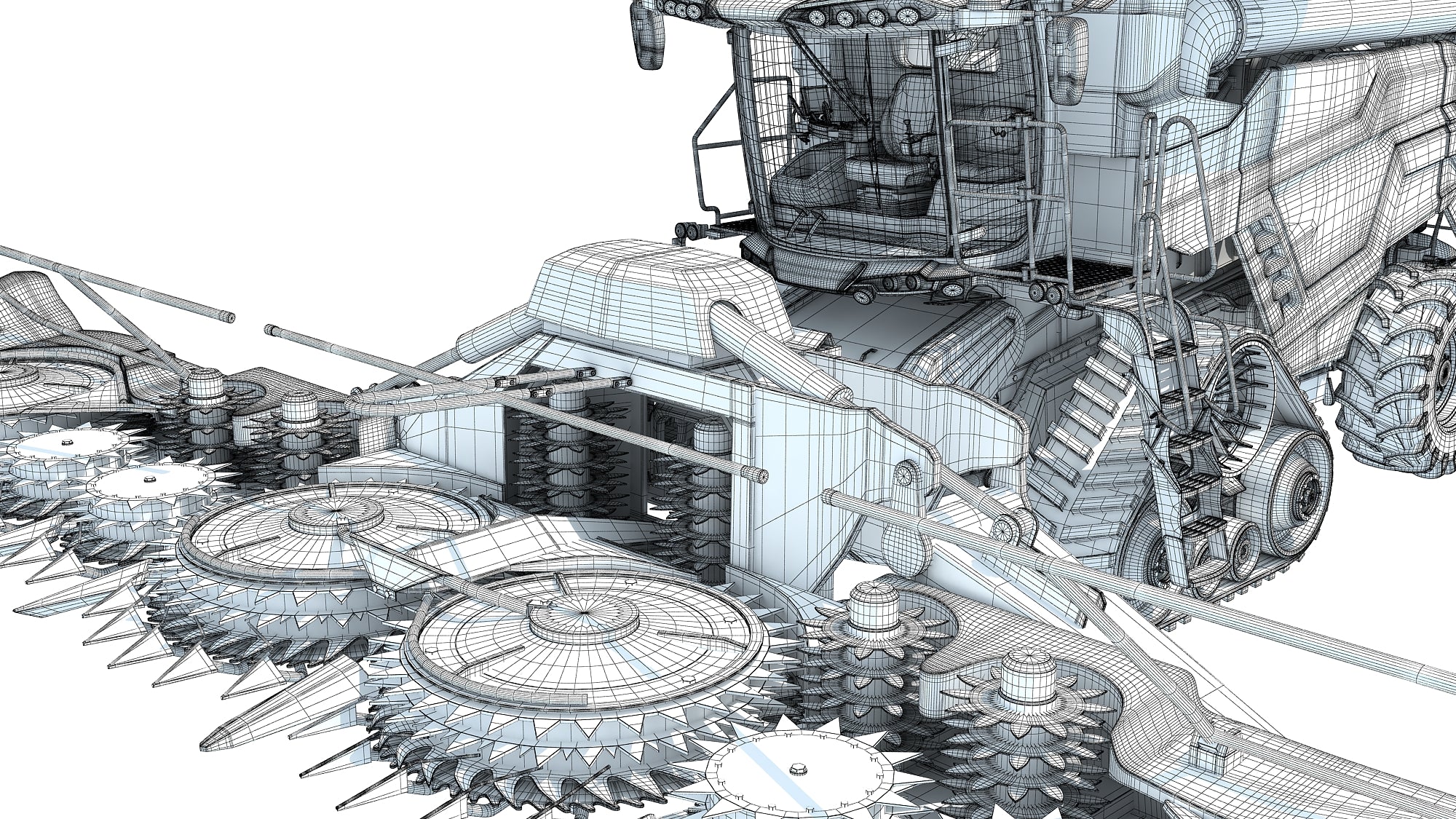 Black Combine Harvester
